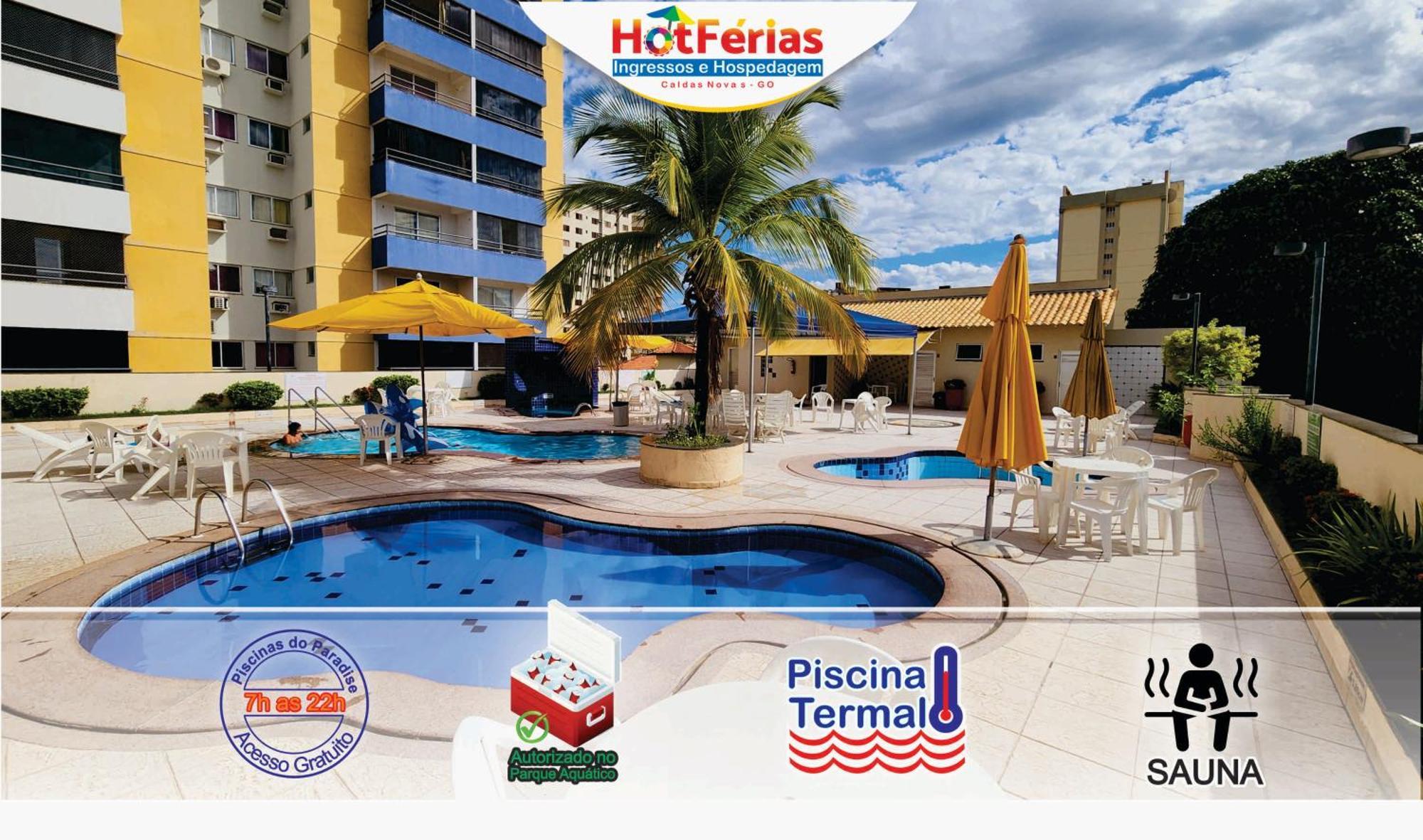 קאלדס נובאס Flat Paradise, Piscinas Termais, Proximo Ao Centro - Hotferias מראה חיצוני תמונה